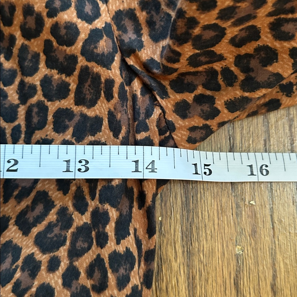Express Design Studio Leopard Print Midi Shirt Dr… - image 6